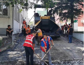 家属院沥青道路